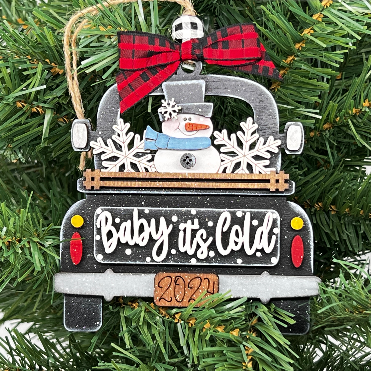 Ornament Truck Baby It's Cold