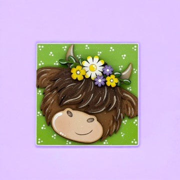 Highland Cow Spring Tiles