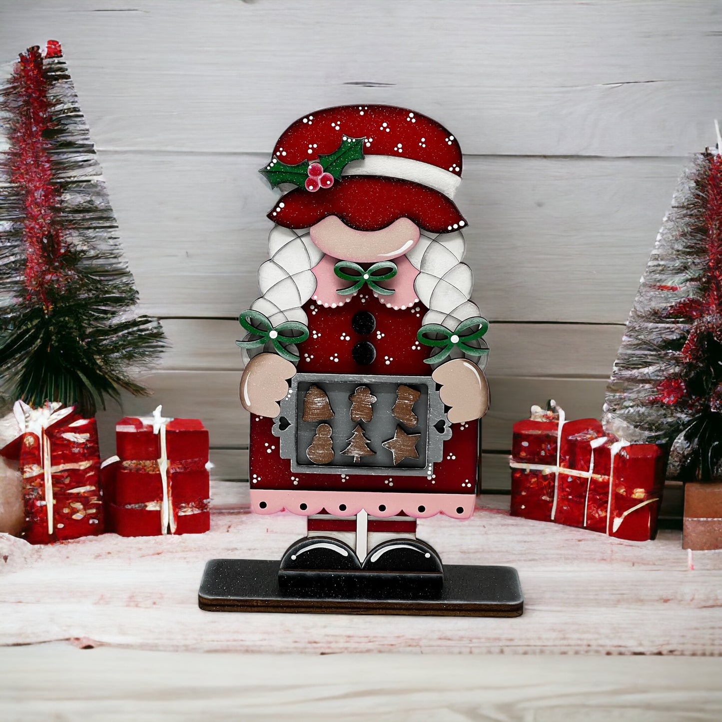 Mrs. Claus Gnome Shelf Sitter
