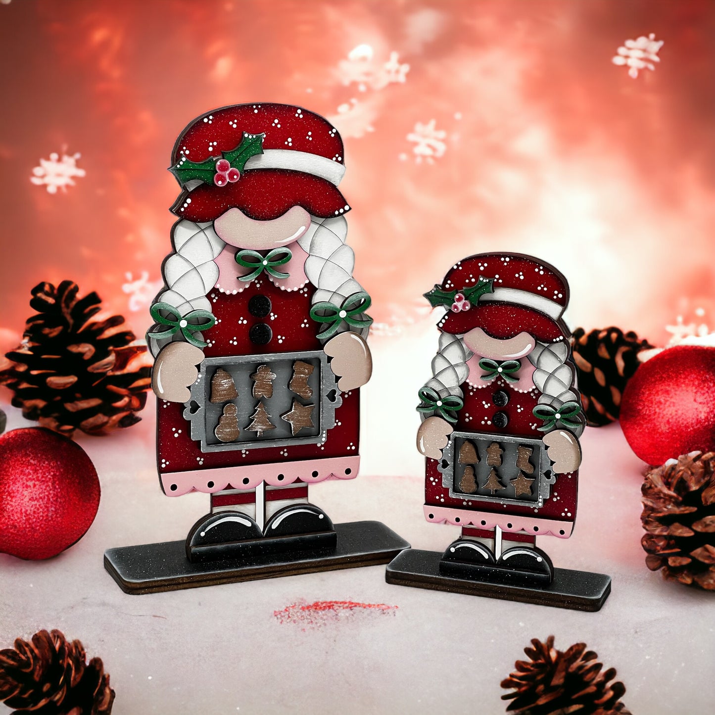 Mrs. Claus Gnome Shelf Sitter
