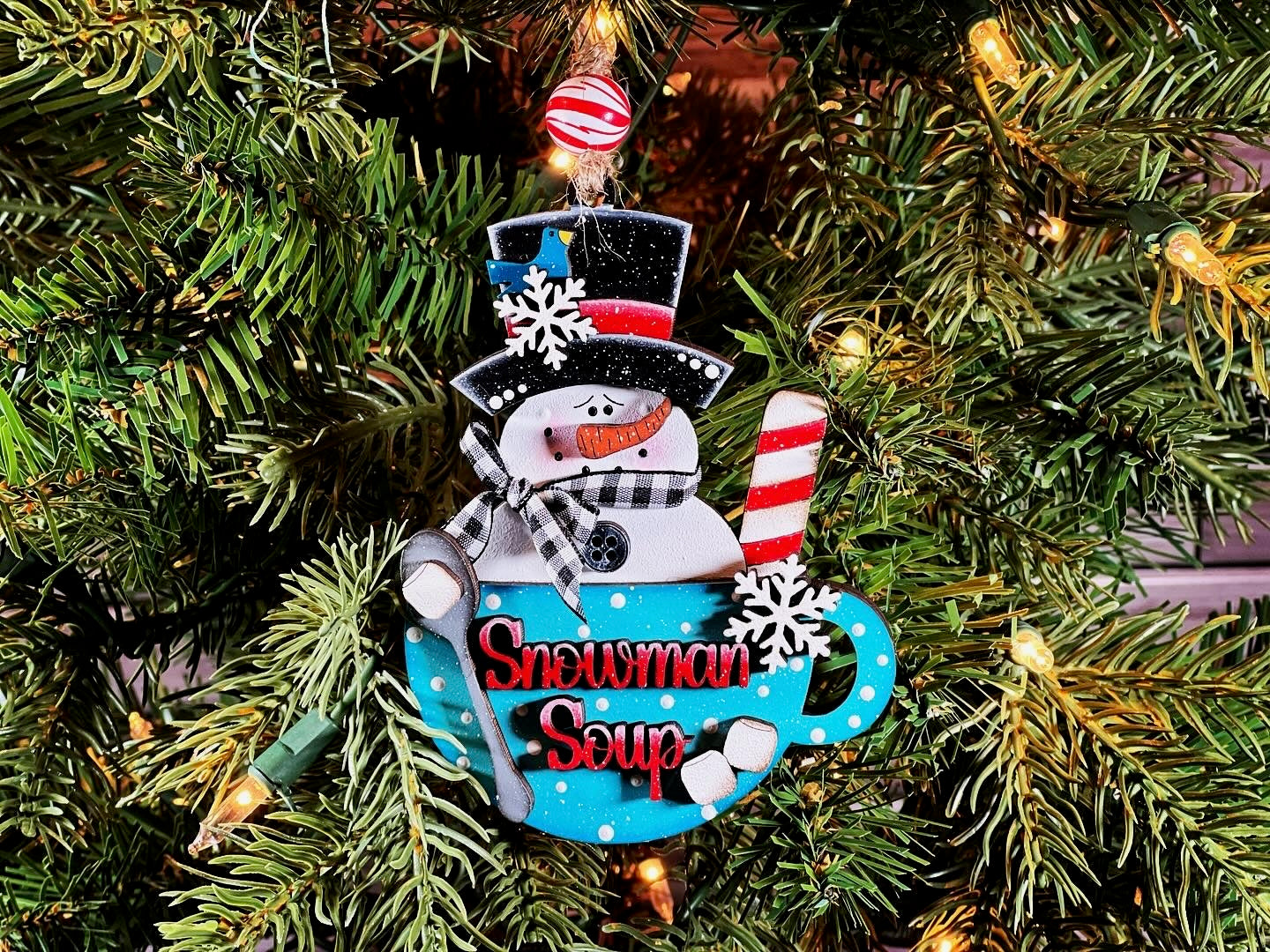 Ornament Snowman Soup