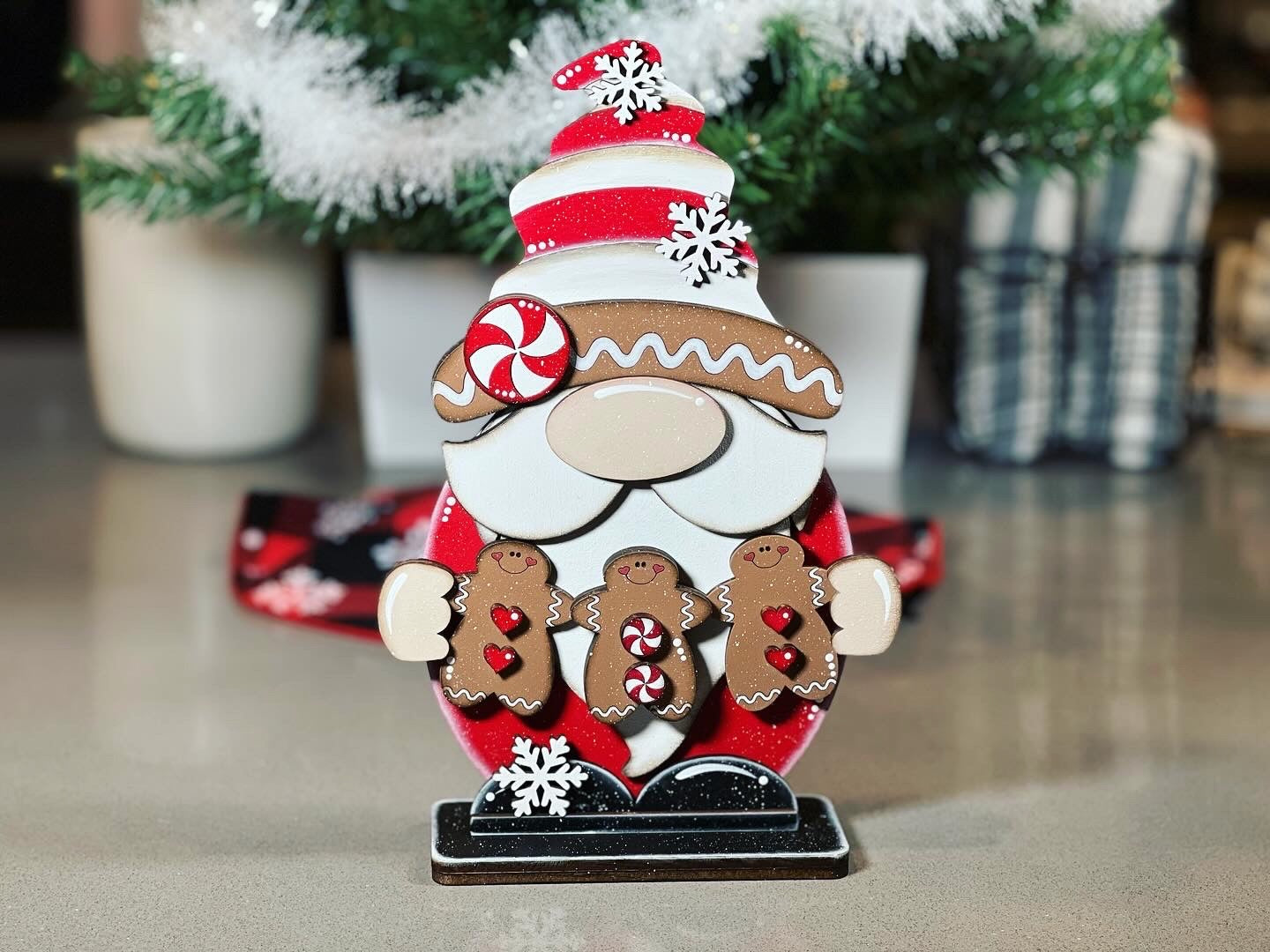 Gingerbread Gnome Shelf Sitter