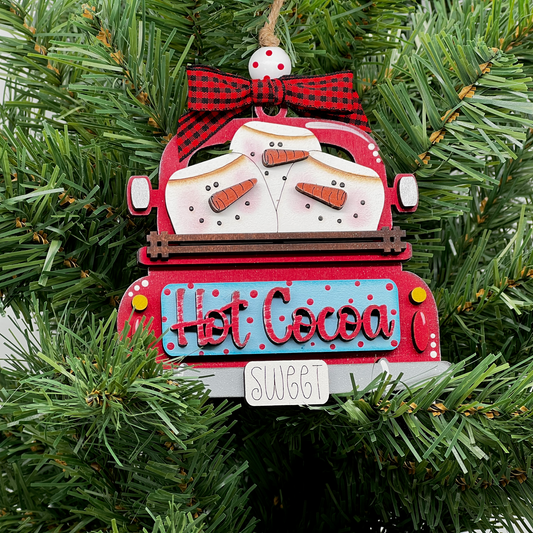 Ornament Truck Hot Cocoa