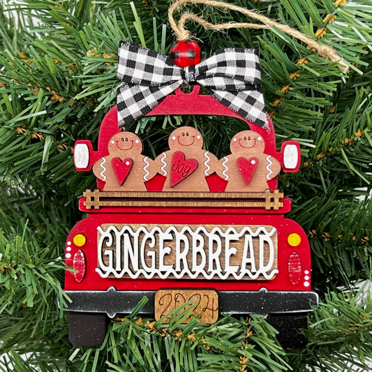 Ornament Truck Gingerbread