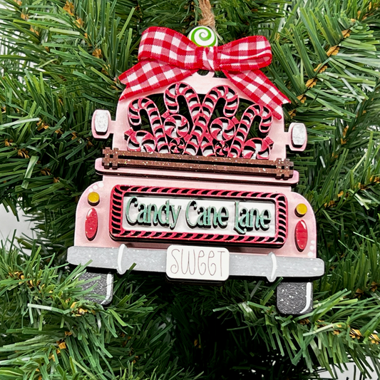 Ornament Truck Candy Cane Lane