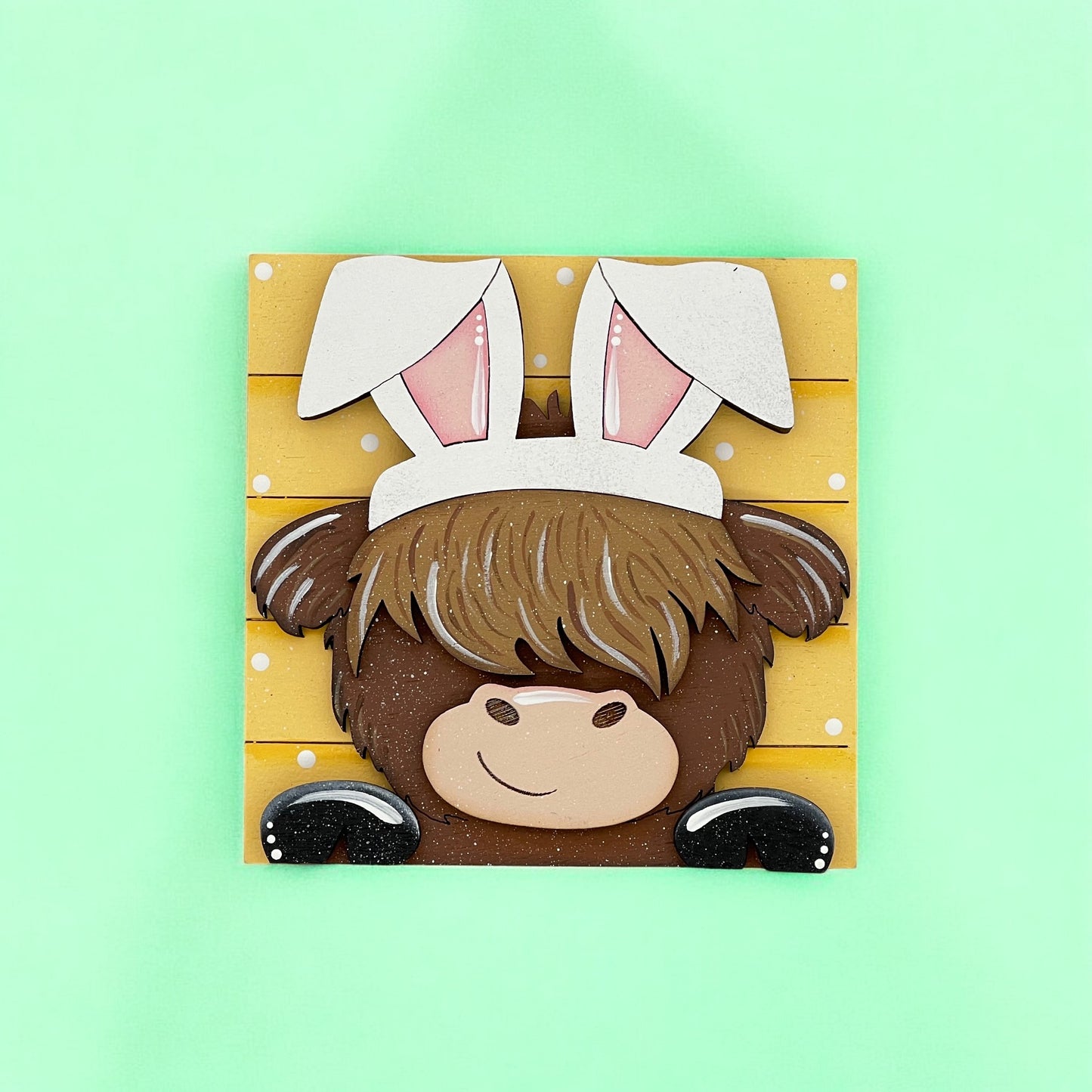 Highland Cow Easter Tiles