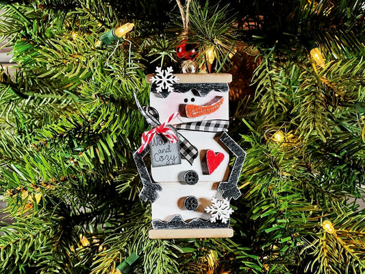 Marshmallow Snowman Ornament