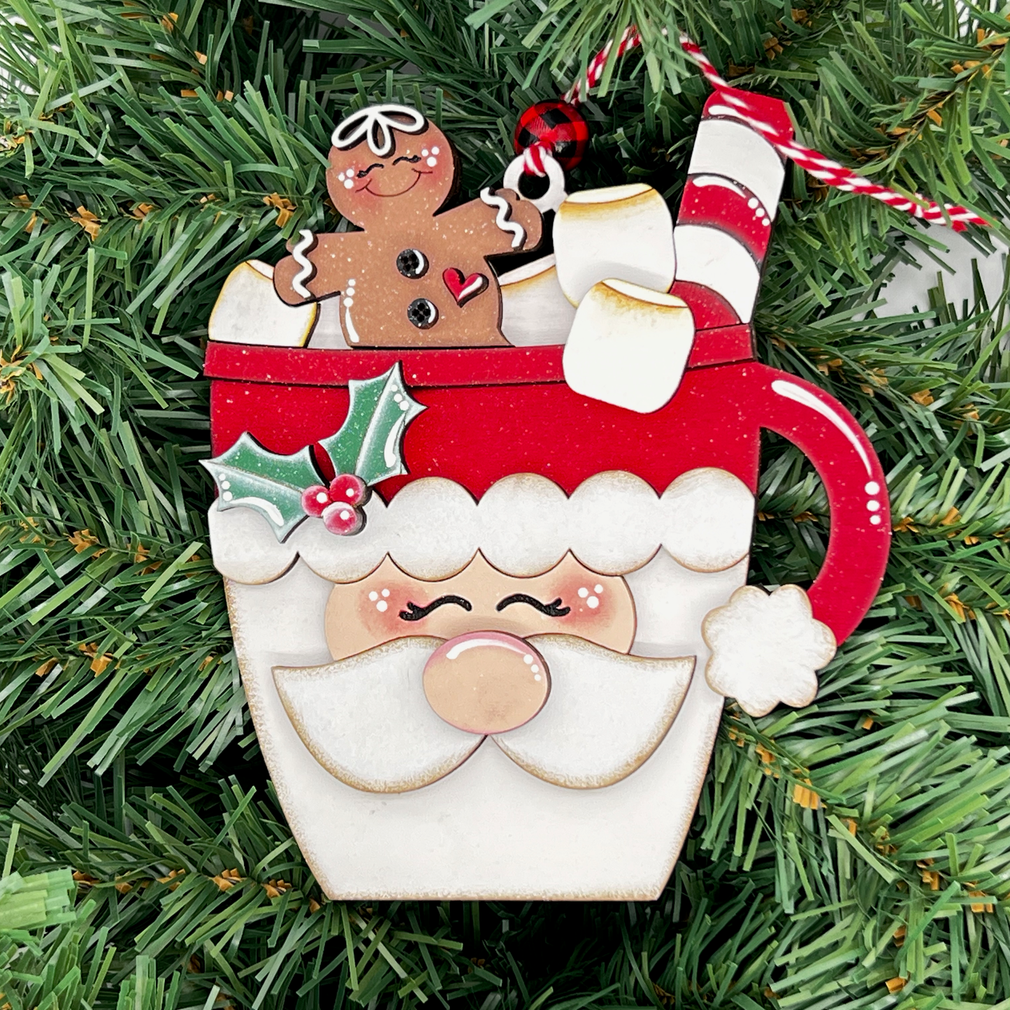 Ornament Santa Mug Cocoa