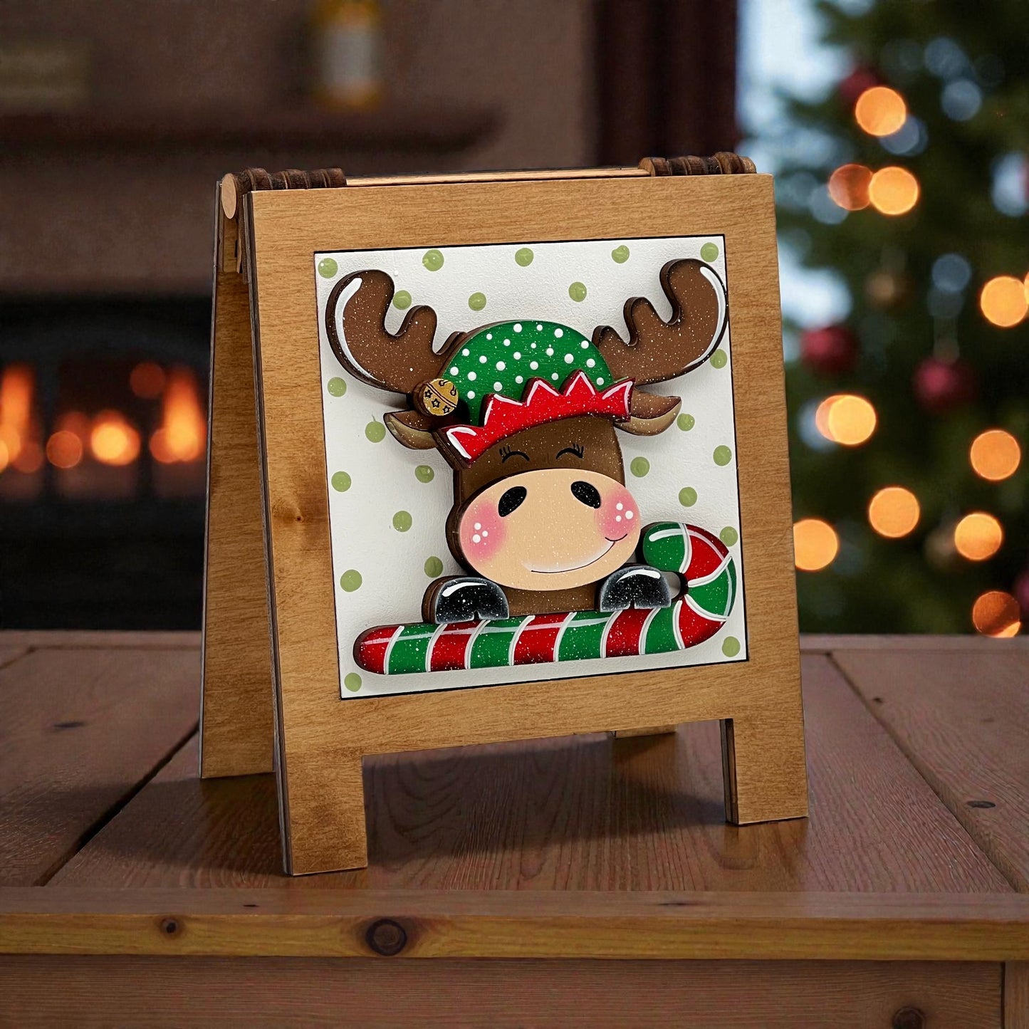 Moose Christmas Tiles