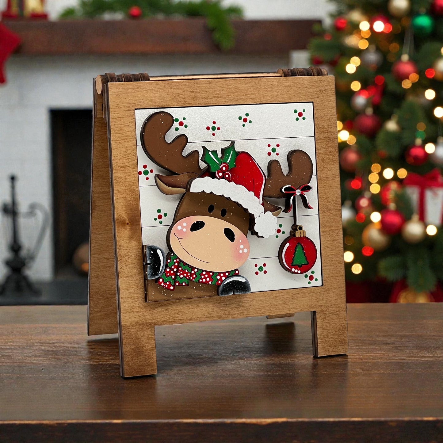 Moose Christmas Tiles
