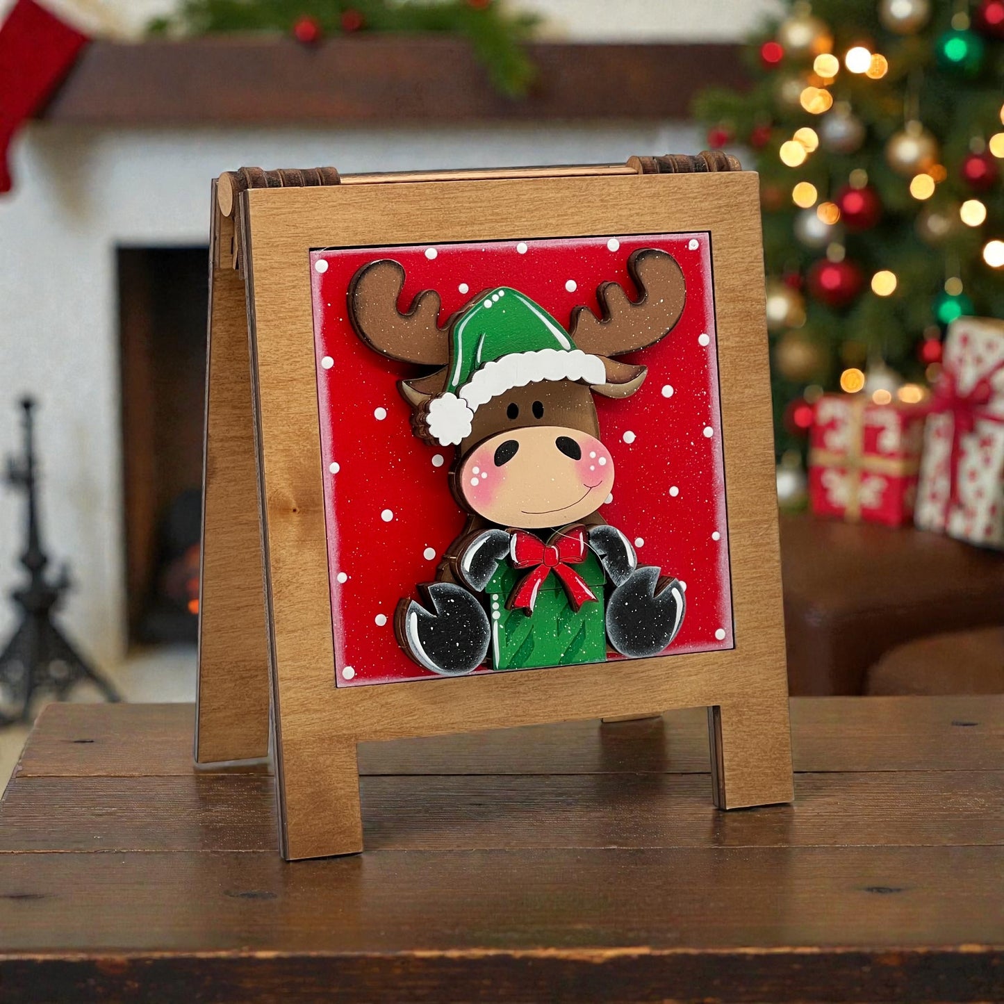 Moose Christmas Tiles